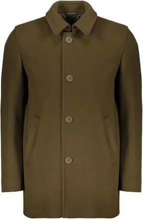 Herno Jas met klassiek design - Heren - Zomerjassen - Groen - L - Wol - Jassen