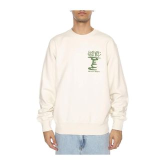 Edwin Felpa Girocollo - Heren - Sweatshirts - Beige - S - Hoodies & sweatvesten