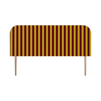 Really Nice Things Cabecero tapizado terciopelo a rayas 160x97cm