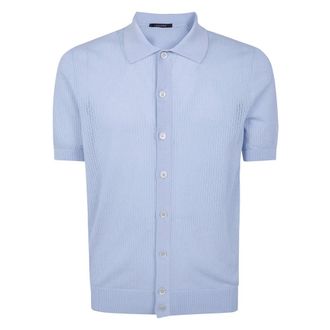 Tagliatore Heren, Tops, Blauw, Maat: 2XL Katoen