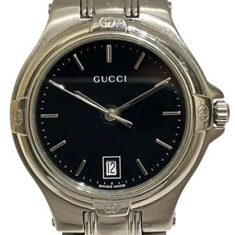Gucci Pre-owned 9040M Polshorloge - Heren - Pre-owned - Zwart - Maat: ONE Size