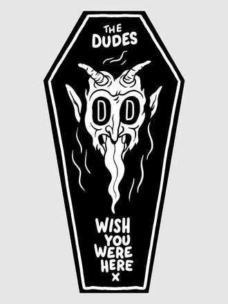 THE DUDES Coffin Coffin Beach Handtuch schwarz