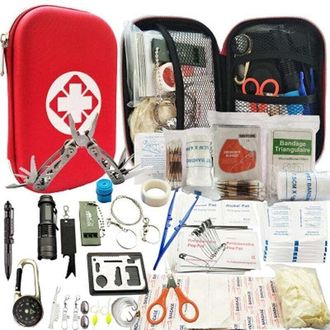 OEM Botiqu&iacute;n T&aacute;ctico De Primeros Auxilios Para Senderismo Y Acampada: Kit De Supervivencia Completo Con Bolsa De Nailon 600d Resistente, 1 Unidad