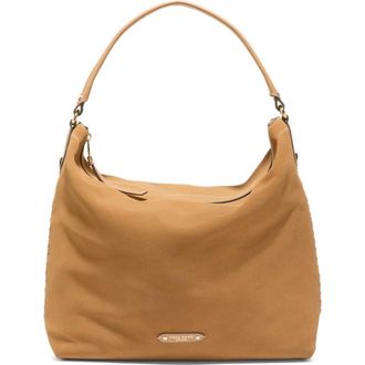 Cole Haan Isabella Leather Hobo Bag in Ch Golden Honey Suede at Nordstrom