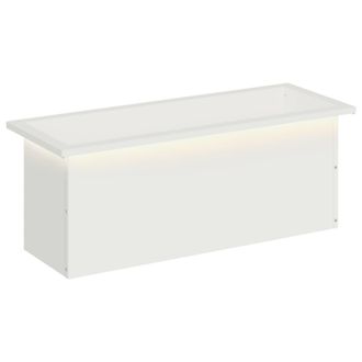 vidaXL Jardinera Para Jard&iacute;n Con Luces Led Blanco 30 X 80 X 30 Cm Vidaxl