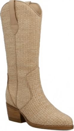 Mia Shoes Womens Jenah Woven Summer Boot In Natural