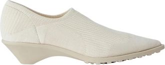 Camper Anna Ribbed Pointed-Toe Loafers - Dames - Pumps - Beige - 37 EU - Polyester - Schoenen