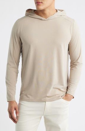Fair Harbor The Seabreeze Performance Pullover Hoodie in Sand at Nordstrom, Size Xx-Large