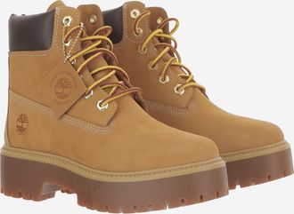 Timberland Womens Boots Stone Street 6 Beige Leather