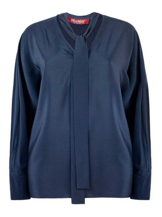 Max Mara Silk Crepe De Chine Blouse