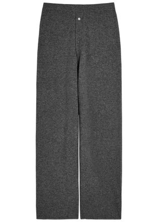 Guest In Residence Everywear Cashmere Trousers - Charcoal - S (UK8-10 / S)