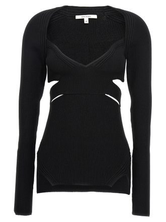 Nensi Dojaka Womens Cut-Out Sweater