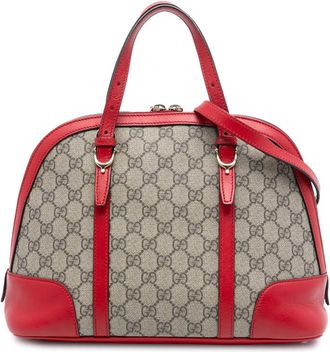 Gucci Pre-owned Gucci Small GG Supreme Nice Dome Satchel Ladies 309617 502752