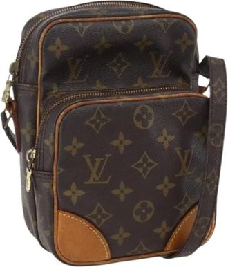 Louis Vuitton Pre-owned Cross Body Bags, female, Brown, Size: ONE SIZE Pre-owned Canvas Cross Body Bag