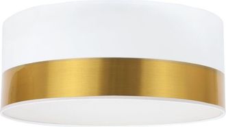 OEM L&aacute;mpara De Techo Elegance Plexi Oro Blanco 40cm E27