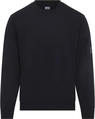 C.P. Company Total Eclipse Katoenen Sweatshirt - Heren - Sweatshirts - Blauw - XS - Katoen - Hoodies & sweatvesten