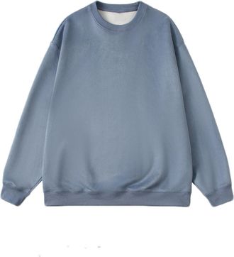 Generic Sweatshirts for Men Uk Casual Plain Crewneck Long Sleeve Plus Size Cotton Jumper Top Outdoor Baggy Comfort Sports Sweatshirt golf sweatshirt for men u