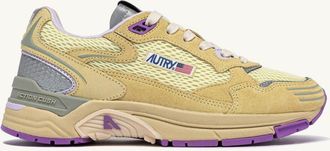 Autry SNEAKERS HYPERWAY IN MESH E SUEDE STRAW E ORCHID HUST