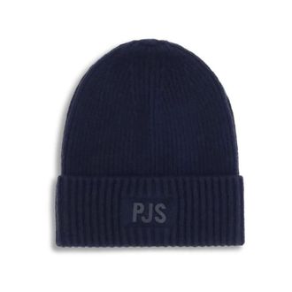 Parajumpers Beanies, male, Blue, Size: ONE SIZE Stylish Ribbed Knit Beanie Hat