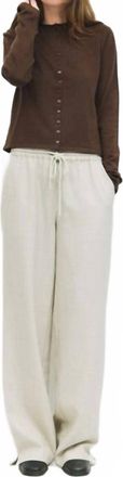 All : Row Shea Cozy Rolled Neckline Cardigan In Brown - Hoc Autumn