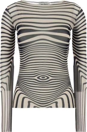 Jean Paul Gaultier Printed Mesh Top