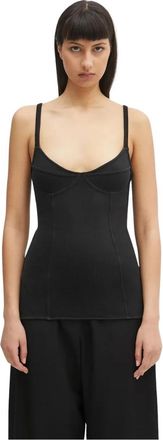 Our Legacy Cami Tank - Dames - Tops zonder mouwen - Zwart - XS - Katoen - Tops
