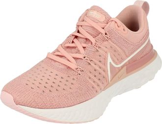 Nike Womens React Infinity Run Flyknit 2 Running Trainers CT2423 Sneakers Shoes (UK 5 US 7.5 EU 38.5, Pink Glaze White Pink Foam 600)