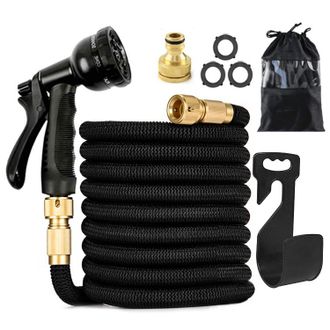 OEM Manguera De Jard&iacute;n Extensible De 30 Metros Con Conector De Lat&oacute;n Y Bolsa De Almacenamiento Para Jard&iacute;n Y Camping
