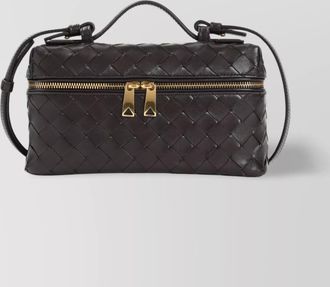 Bottega Veneta woven top handle clutch bag
