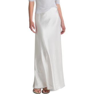 Vince Crinkled Satin Maxi Skirt in Salt Glass at Nordstrom Rack, Size X-Small