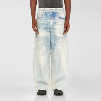 Diesel Relaxed Regular Waist 2097 D-Enim-M Joggjeans, Light blue, Zip fly