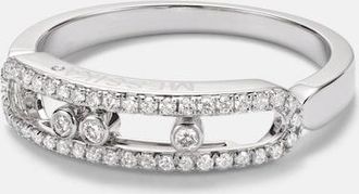 Messika Baby Move 18kt white gold ring with diamonds
