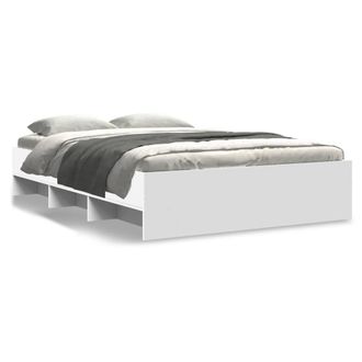 Berkfield Home Bed Frame without Mattress White 120x200 cm Engineered Wood | Size: Small Double
