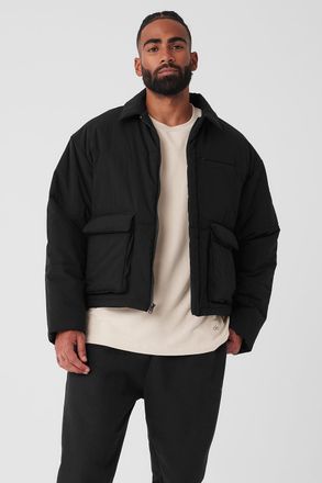 Alo | Voyage Utility Cargo Jacket in Black, Size: XL