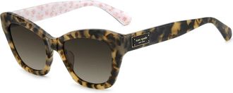 Kate Spade New York Havana Brown Shaded Zonnebril - Dames - Zonnebrillen - Bruin - 51 MM - Accessoires