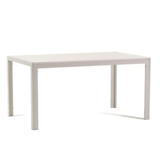 Siediti Fuori e Dentro Mesa rectangular 150x90 cm con tapa de mdf blanca/ blanco
