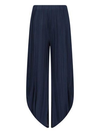 Giorgio Armani Womens Trousers Blue Polyester