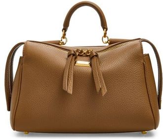 Dolce & Gabbana Vittoria Leather Top Handle Bag in 8Z093 Caramello at Nordstrom
