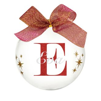 KASANOVA Pallina natale con nome Eva 10 cm