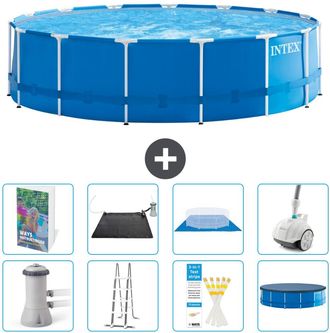 Intex Piscina Con Estructura Redonda - 457x122 Cm - 9-piezas S600