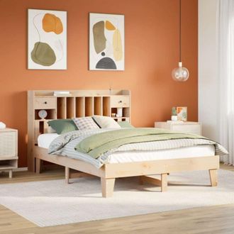 vidaXL Bed Frame without Mattress 140x190 cm Solid Wood Pine Vidaxl