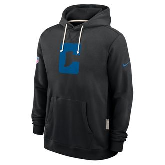 Nike Indianapolis Colts Alt 2 Tight Coverage Sideline Nike Mens Dri-FIT NFL Pullover Hoodie in Black | 03AZ00A98-A7L