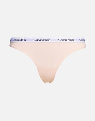 Calvin Klein Womens Modern Cotton Thong, Nymphs Thigh - Pink - Size: 10