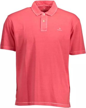 GANT Geborduurd Roze Polo Shirt - Heren - Polos - Roze - S - Tops