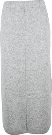 Seventy Gebreide midi-rok - Dames - Midirokken - Grijs - S - Wol - Rokken