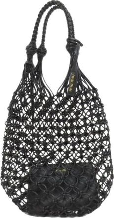 Miu Miu Pre-owned Tote Bags, female, Black, Size: ONE SIZE Pre-owned Tote Bag
