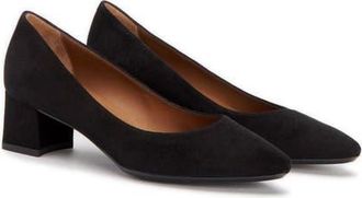 Aquatalia Pasha Weatherproof Pump in Black Suede /black at Nordstrom, Size 10.5