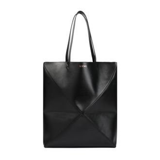Loewe Tote Bags, male, Black, Size: ONE SIZE Puzzle Fold Large Tote Bag
