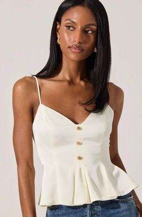 Astr Paislee Top In Cream
