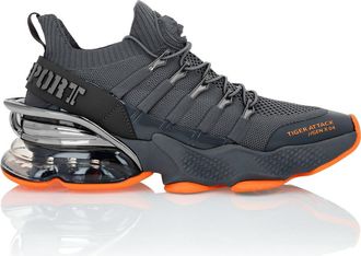 Plein Sport Tiger Attack//Gen.x.04 Runner Unisex in Grey at Nordstrom, Size 36